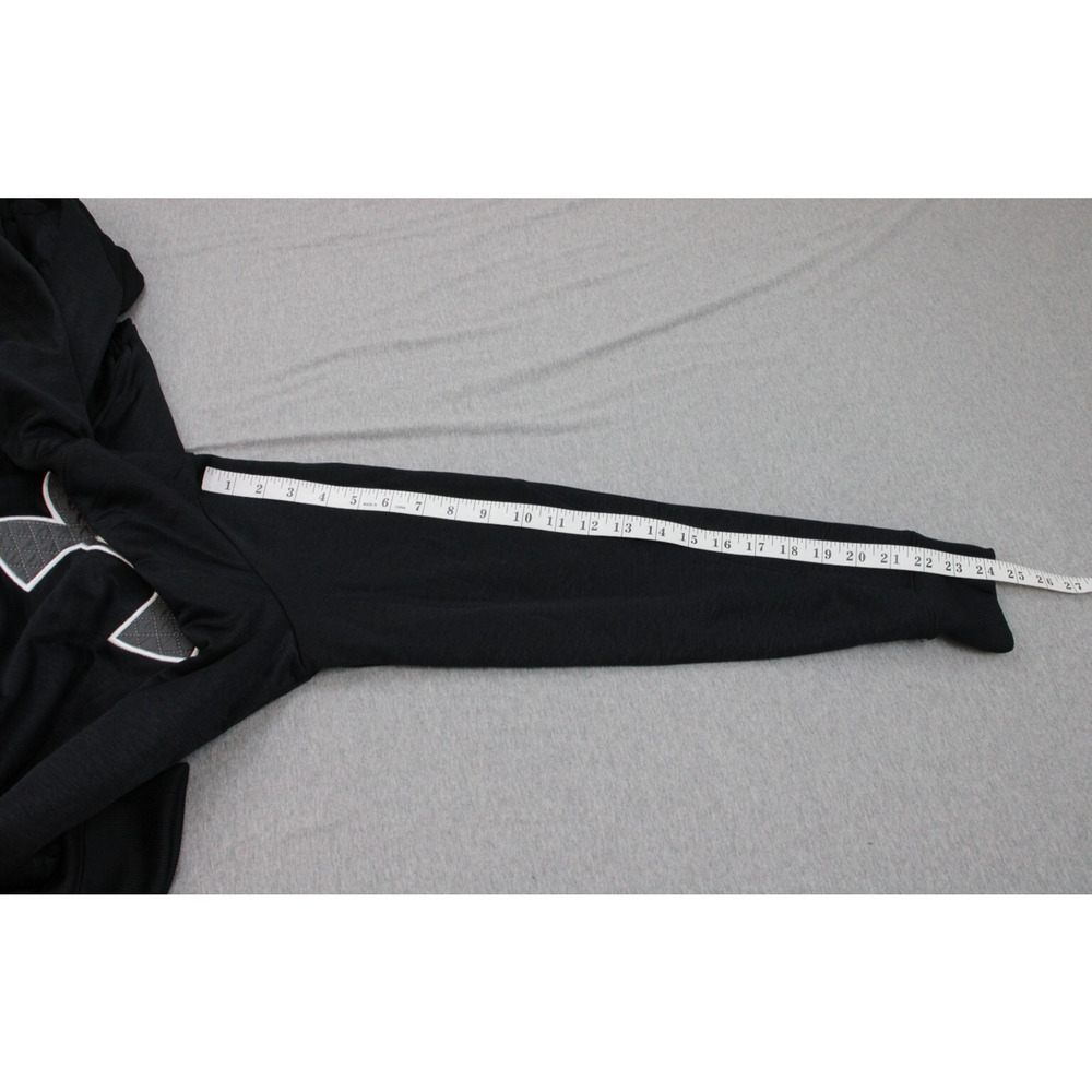 Under Armour Hoodie Mens Medium Black Cold Gear Fleece Loose Fit Long Sleeve - Picture 6 of 6